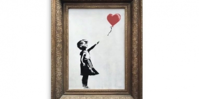 “Vajza me ballon” e Banskyt / £ 1 milion për pikturën e shkatërruar