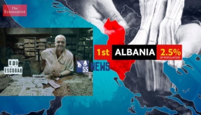 The Economist: Shqipëria kryeson konsumin e kokainës në botë, vend tranzit për drogën afgane