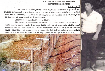 1986/Vrasja në kufi e Bebi Shametit