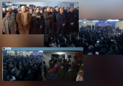 ‘Foltorja’ e zjarrtë e Devollit/ Qindra demokratë presin Berishën, ja kush e shoqëron ish-kryeministrin