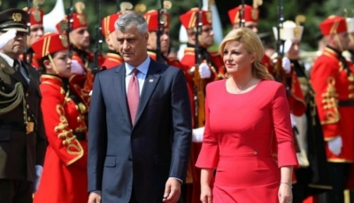 Presidentja kroate i kujton Thaçit parimin e Badinterit për kufijtë e ish-Jugosllavisë
