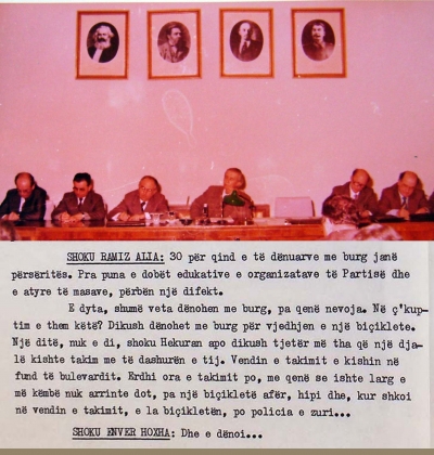 1985/Anëtari i Byrosë Politike dhe orari i takimit dashuror