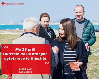 Elona Guri: Më 25 prill, Durrësin do t’ua kthejmë qytetarëve të thjeshtë