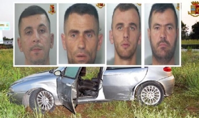 Pjesë e një bande grabitësish, përplasin me makinë policin, kapen 4 shqiptarët në Itali