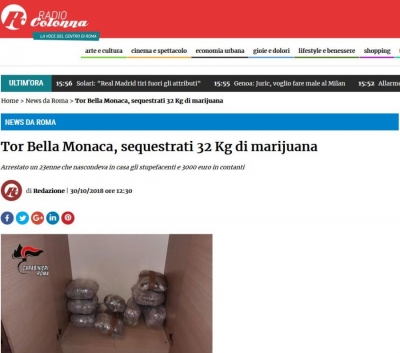 Foto/ Kapet me 32 kg drogë, arrestohet shqiptari në Itali