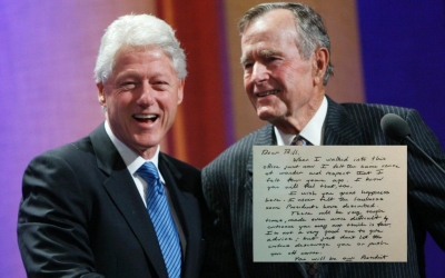 Një burrështetas i madh dhe patriot/ Letra e mrekullueshme e Bush për Clinton
