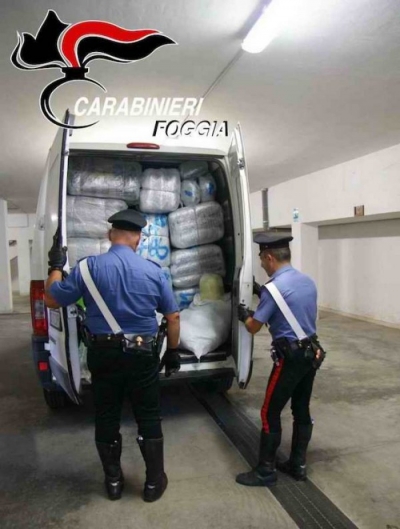 Foto/ Kapen me 6 milionë euro marijuanë, arrestohen dy shqiptarë në Itali (emrat)
