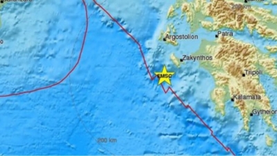 Tërmet tjetër 4.2 ballë në Zakinthos, ndihet deri në Athinë