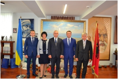 Kryetari i Dhomës së Llogarive të Ukrainës një vizitë zyrtare në Shqipëri, ja kë takoi