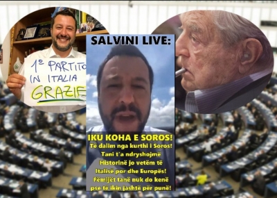 VIDEO-MESAZHI/ Salvini: Koha e Soros mbaroi, të ndryshojmë historinë e Europës