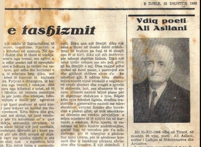 Kur vdiq poeti Ali Asllani dhe tre poezi të panjohura të vitit 1966