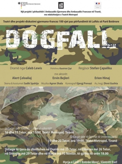 Tetori gjerman- Shfaqja teatrore “Dogfall” vjen për publikun shqiptar