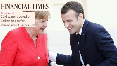 “Financial Times”/ Merkel dhe Macron-Ballkanit: Rregulloni fillimisht shtëpitë tuaja