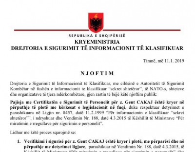 Pse deklarata e sotme e DSIK-së nuk përmend nenin 21 të VKM-së nr.188 datë 4.3.2015?