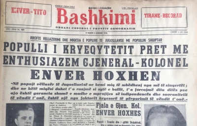 &quot;Enver-Tito&quot;; &quot;Tiranë-Beograd&quot;