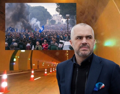 Ramën e zë tmerri nga protesta, jep urdhër për të mbyllur tunelin e Elbasanit