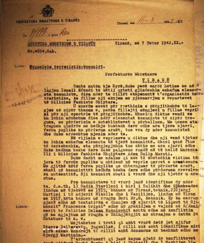 1942/Beteja e Kodrës së Kuqe sipas dokumenteve të kohës