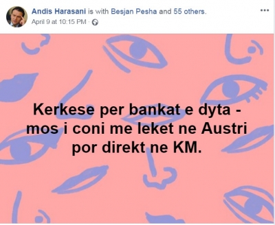 Mesazh për bankat pas grabitjes në Rinas