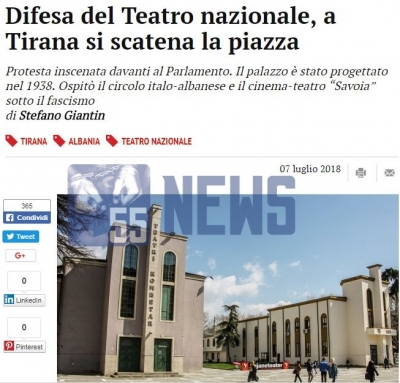 Teatri/ Media italiane: Qeveria shqiptare po shkatërron një pasuri historike, por lufta po fillon