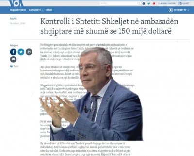 Ish-ambasadori Tarifa para se të fyet nga fjalët e Presidentit, bën mirë të kujtojë 150 mijë dollarët e ambasadës në Washington