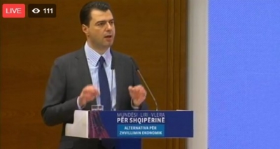 LIVE / Basha prezanton programin e PD me sipërmarrjen