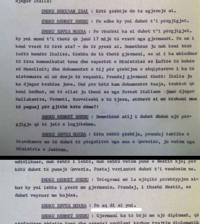 1980/Enver Hoxha cakton 17 mijë dëshmorë të vrarë nga gjermanët dhe çfarë ngelte ua lë italianëve