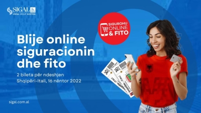 Miqësorja e luksit/ Bli “TeleShëndet” ose Sigurimin e Pronës Online dhe SIGAL të dhuron dy bileta për Shqipëri-Itali