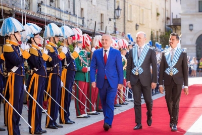 Presidenti Meta në San Marino, takim me Kapitenët Regjentë