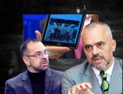 Berisha tregon foton e Olsi Ramës me përgjegjësit e grabitjes në Rinas