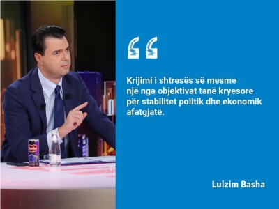 Basha/Krijimi i shtresës së mesme një nga objektivat tanë kryesore për stabilitet politik dhe ekonomik afatgjate