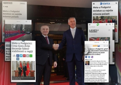 Vizita e Metës në Mal të Zi, jehonë në mediat vendase dhe të rajonit