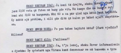 1985/Të burgosurit për vjedhje në Shqipëri, habia e diktatorit për shifrën e tyre