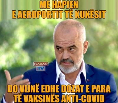 Meme pikante/Vaksina e Ramës:Rrjeti shpërthen në tallje