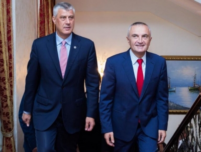 Situata politike në Shqipëri dhe Kosovë, Meta pret në Presidencë Hashim Thaçin