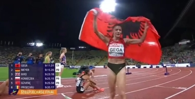 Luiza Gega Kampione e Europës. Thyen rekordin kontinental