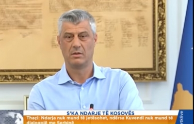 VIDEO/ Presidenti Hashim Thaçi: Nuk ka ndarje të Kosovës