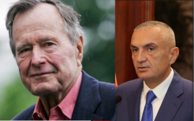 Presidenti Meta: Bush, burrë i madh shteti dhe mik i shtrenjtë i shqiptarëve