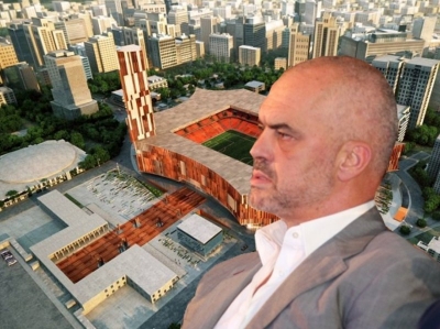 Gjysma e dosjes së Ramës është kulla e stadiumit