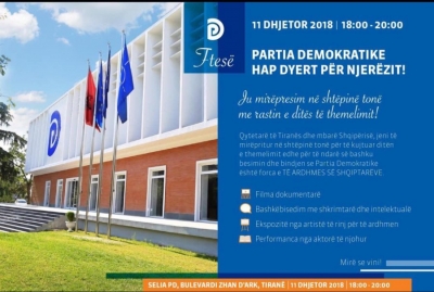 Dita e themelimit, PD hap dyert për qytetarët