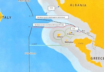 Një sqarim teknik përse zgjerimi i ujërave të Greqisë ndikon në zvogëlimin e hapësirave tona detare