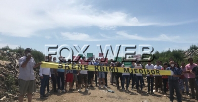 Protestë në Porto Romano, banorët kundërshtojnë ndërtimin e landfillit