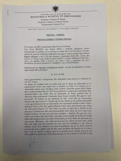 Sot neser edhe pas 25 Prillit do te mbani pergjegjesi ligjore per shperdorim detyre,  nuk me trembni me keto kallzimet te gjykatat tuaja!