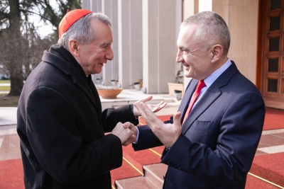 Presidenti Meta priti Sekretarin e Shtetit të Vatikanit, Kardinalin Pietro Parolin