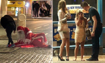 FOTO GALERI/ Krishtlindje “të çmendura” në Britani, të rinjtë shthuren rrugëve
