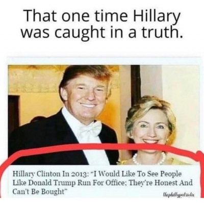 E vetmja herë që Hillary Klinton ka thënë të vërtetën
