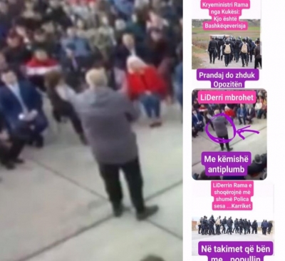 Berisha publikon foto/ Më shumë policë sesa karrige, Rama me antiplumb dhe …