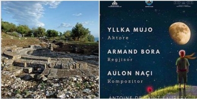 Yllka Mujo sjell “Princin e vogël” në skenën e improvizuar të parkut Arkeologjik të Orikut