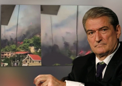 VIDEO/ Prag katastrofe në Shëngjin! Flakët i afrohen benzinatit dhe pallateve!