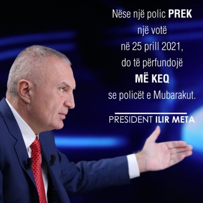 Meta: Nëse një polic prek një votë në 25 prill 2021, do të përfundojë më keq se policët e Mubarakut