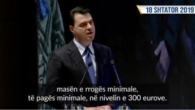 Basha e deklaroi pagën minimale 300 euro në 2019, Rama e bën fakt të kryer në Kongres